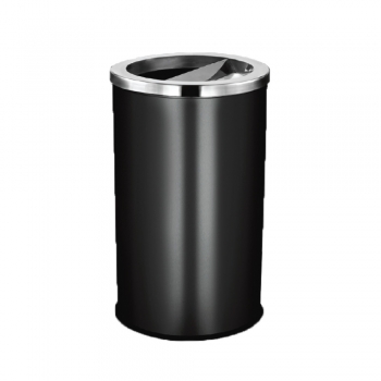 SS107-OAB Powder Coated Bin Round C/W Open & Ashtray Top