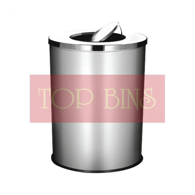 SS116 Stainless Steel Bin Round (XL) C/W Flip Top