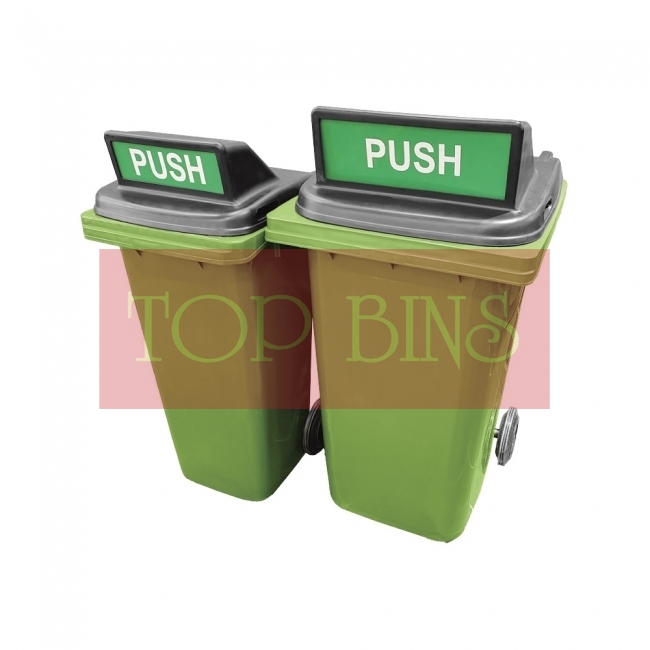 120L / 240L / 360L Mobile Garbage Bin 2-Wheel c/w Turbo Lid